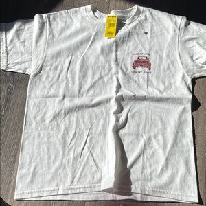 Country Roads White Kids Tee with Red Graphic